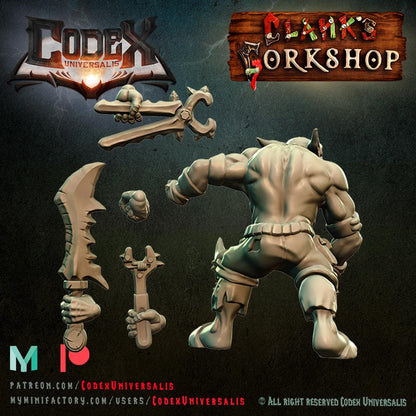 Tinkerer Grynk on foot - Hobgoblin Hero for Tabletop Roleplaying games by Codex Universalis