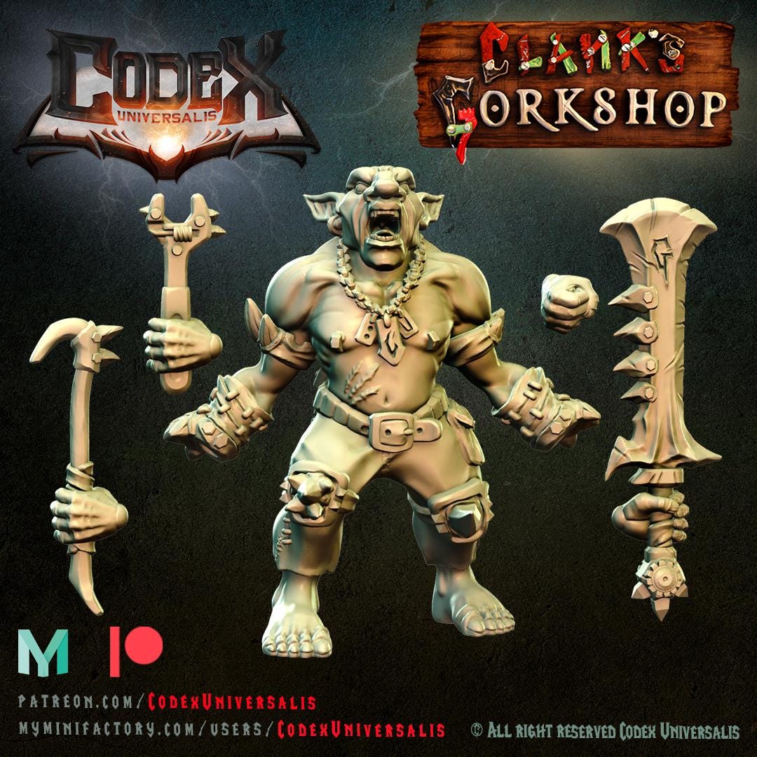 Tinkerer Grynk on foot - Hobgoblin Hero for Tabletop Roleplaying games by Codex Universalis