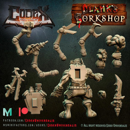 Tinkerer Trukz with Techpack - Hobgoblin Hero for Tabletop Roleplaying games by Codex Universalis