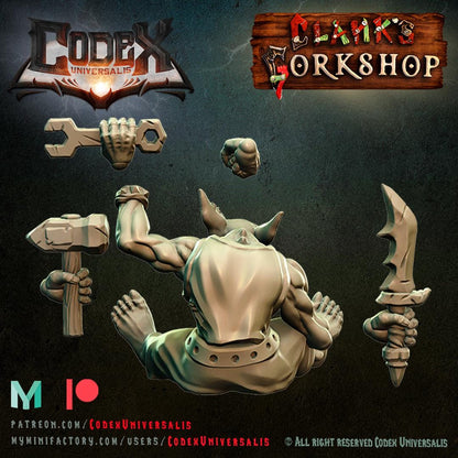 Tinkerer Fint with Techpack - Hobgoblin Hero for Tabletop Roleplaying games by Codex Universalis