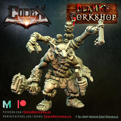 Tinkerer Crot with Techpack - Hobgoblin Hero for Tabletop Roleplaying games by Codex Universalis
