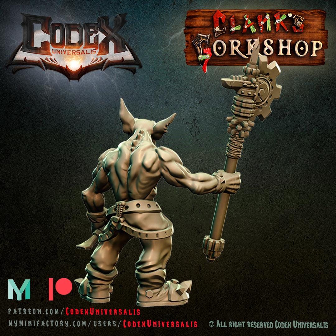 Tinkerer Clank with Techpack - Hobgoblin Hero for Tabletop Roleplaying games by Codex Universalis