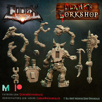 Tinkerer Clank with Techpack - Hobgoblin Hero for Tabletop Roleplaying games by Codex Universalis