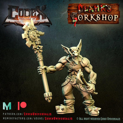 Tinkerer Clank with Techpack - Hobgoblin Hero for Tabletop Roleplaying games by Codex Universalis