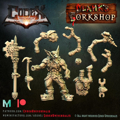 Tinkerer Clank with Techpack - Hobgoblin Hero for Tabletop Roleplaying games by Codex Universalis