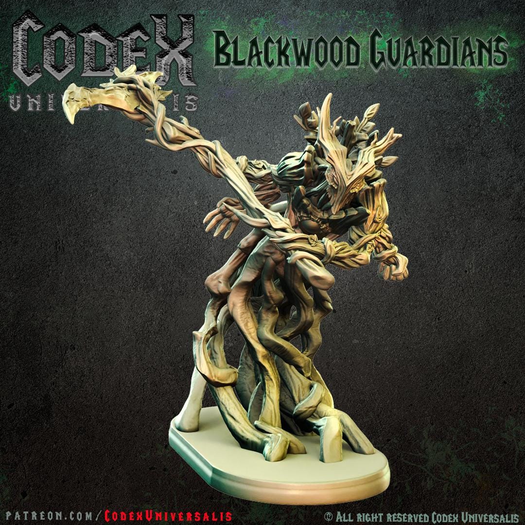 Oaklaw Treefolk, Forest Spirit Miniatures for Tabletop Roleplaying games by Codex Universalis