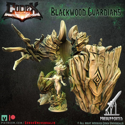 Shidar and Arcaena, Heroic Forest Spirit Miniature for Tabletop Roleplaying games by Codex Universalis