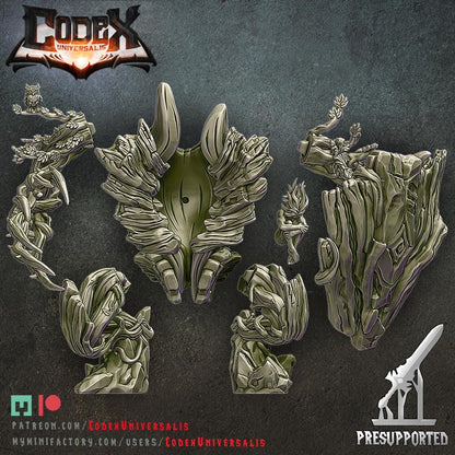 Shidar and Arcaena, Heroic Forest Spirit Miniature for Tabletop Roleplaying games by Codex Universalis