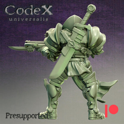 Knight Servant of Light, Knightly Hero Miniatures for Tabletop Roleplaying games by Codex Universalis