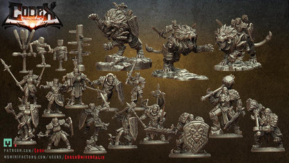 Black Lion Knighthood, Knightly Hero Miniatures for Tabletop Roleplaying games by Codex Universalis