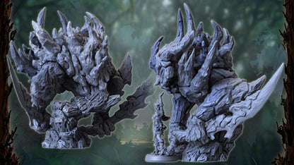 Zellora and Rhadus, Heroic Forest Spirit Miniature for Tabletop Roleplaying games by Codex Universalis
