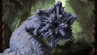 Ghugut, Swamp Wurm, Monstrous Worm Miniature for Tabletop Roleplaying games by Codex Universalis