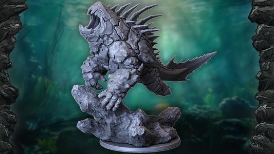 Duncleosteus Kaiju, Monstrous Miniature for Tabletop Roleplaying games by Codex Universalis