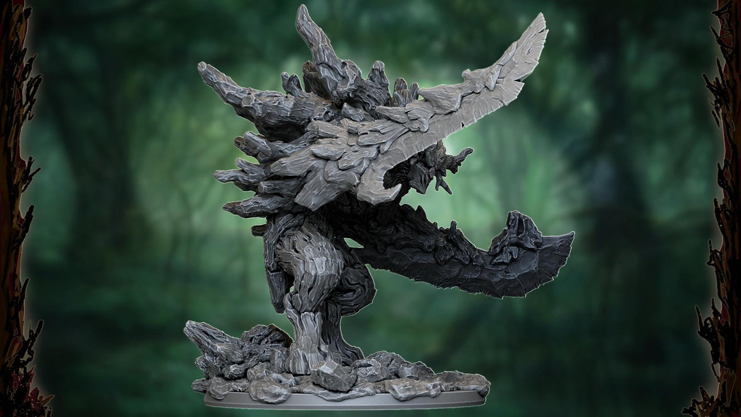 Darkarat, cinder soul, Heroic Forest Spirit Miniature for Tabletop Roleplaying games by Codex Universalis