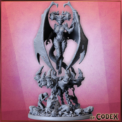 Ar'Iketh, Demoness Seer, Demonic Heroic Lady for Tabletop Roleplaying games by Codex Universalis