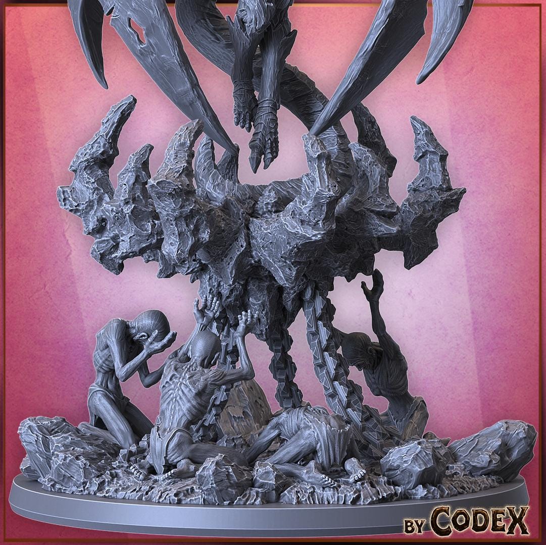 Ar'Iketh, Demoness Seer, Demonic Heroic Lady for Tabletop Roleplaying games by Codex Universalis