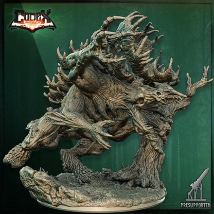 Tonrar'Kuk, the Curse of Garmarok, Monstrous Wendigo Miniature for Tabletop Roleplaying games by Codex Universalis