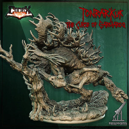 Tonrar'Kuk, the Curse of Garmarok, Monstrous Wendigo Miniature for Tabletop Roleplaying games by Codex Universalis