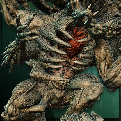 Tonrar'Kuk, the Curse of Garmarok, Monstrous Wendigo Miniature for Tabletop Roleplaying games by Codex Universalis