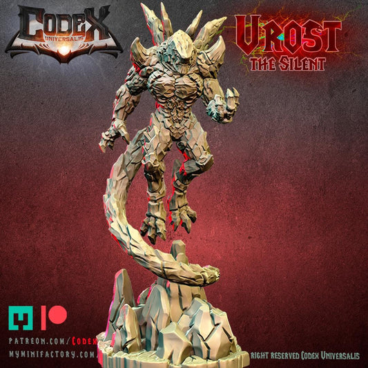 Urost, the Silent, Heroic Lava Monster Miniature for Tabletop Roleplaying games by Codex Universalis