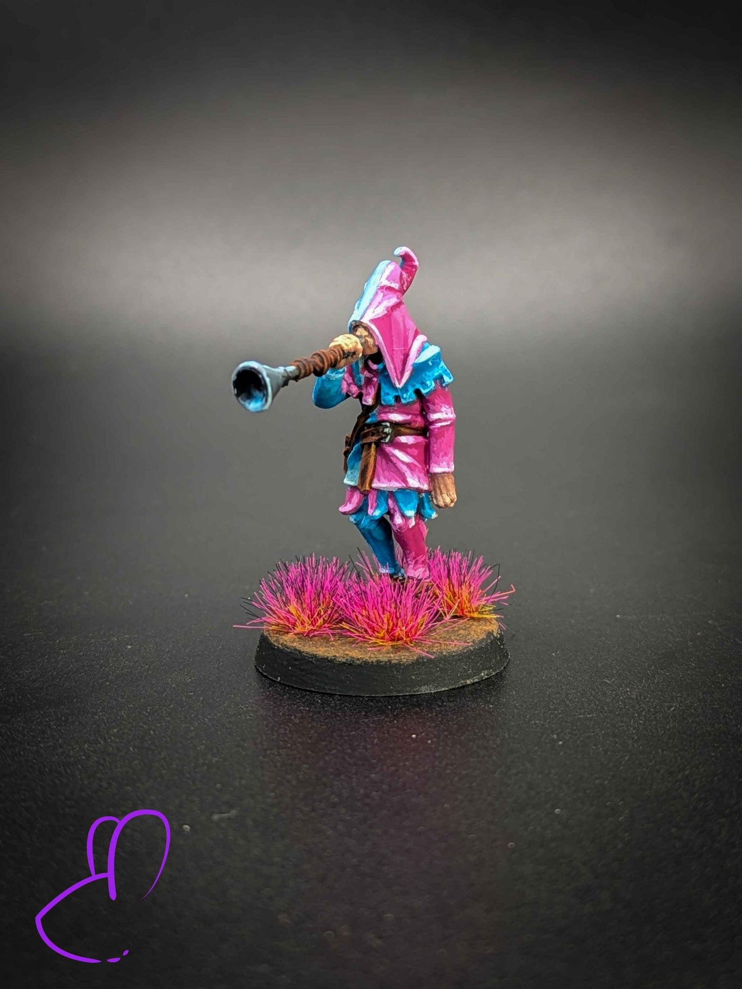 Sad Trumpeter, Cursed City Musician, Mercenary Miniatures by Vae Victis, perfect for Fantasy Wargames and Tabletop RPGs
