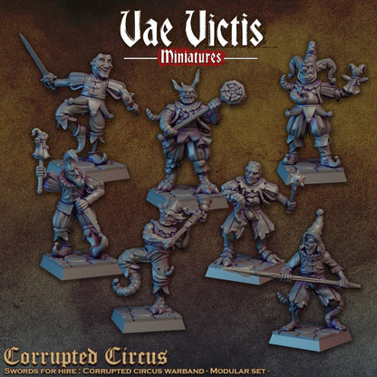Corrupted Circus Miniatures, Bits and Weapon Conversions Fantasy by Vae Victis, perfect for Fantasy tabletop Wargames