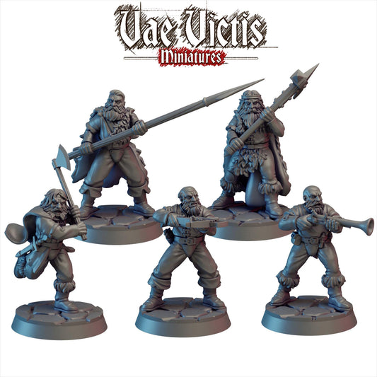 Mountain Warriors, Cursed City Mercenaries by Vae Victis, perfect for Fantasy Wargames and Tabletop RPGs