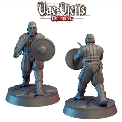 Daring Adventurers, Cursed City Mercenaries by Vae Victis, perfect for Fantasy Wargames and Tabletop RPGs