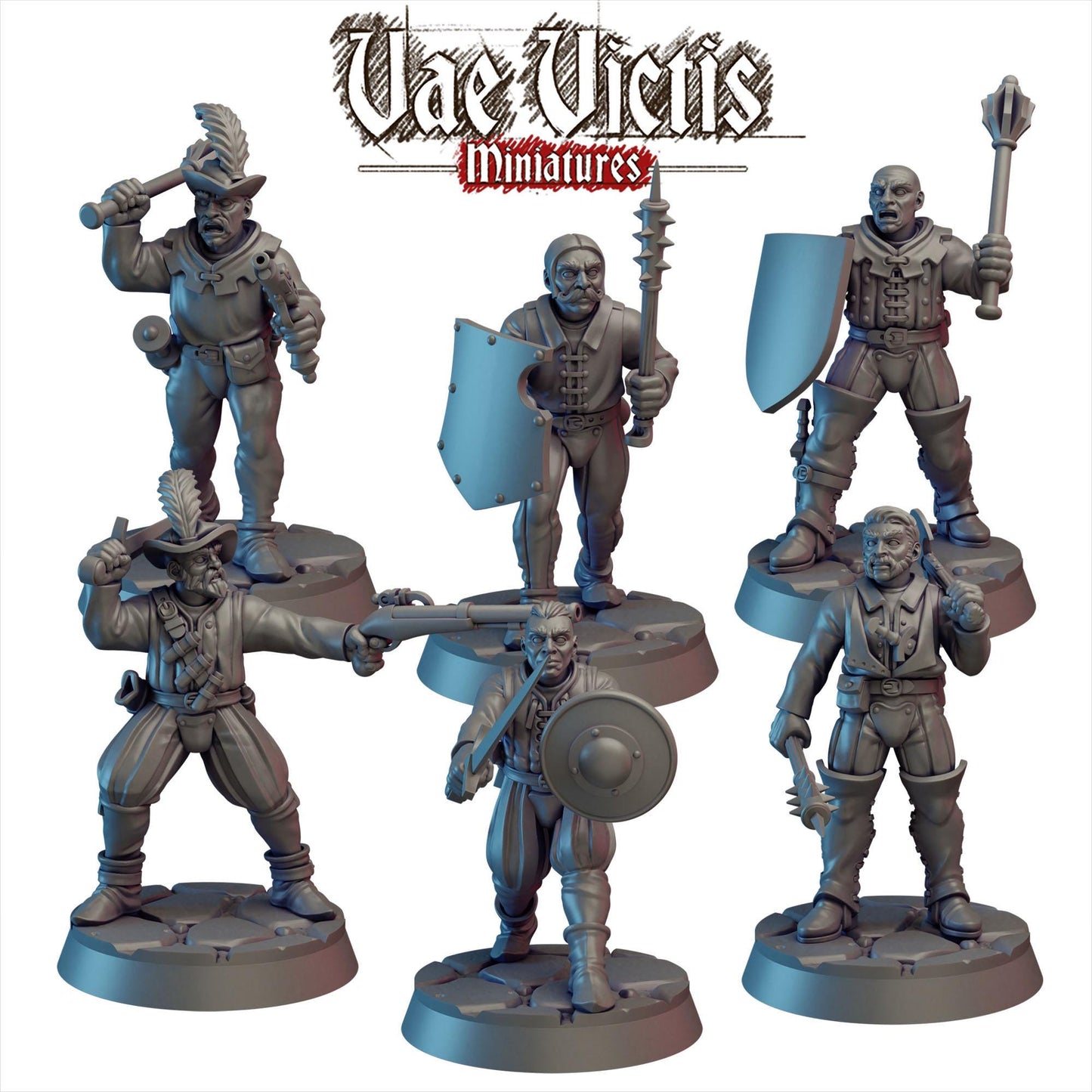 Daring Adventurers, Cursed City Mercenaries by Vae Victis, perfect for Fantasy Wargames and Tabletop RPGs