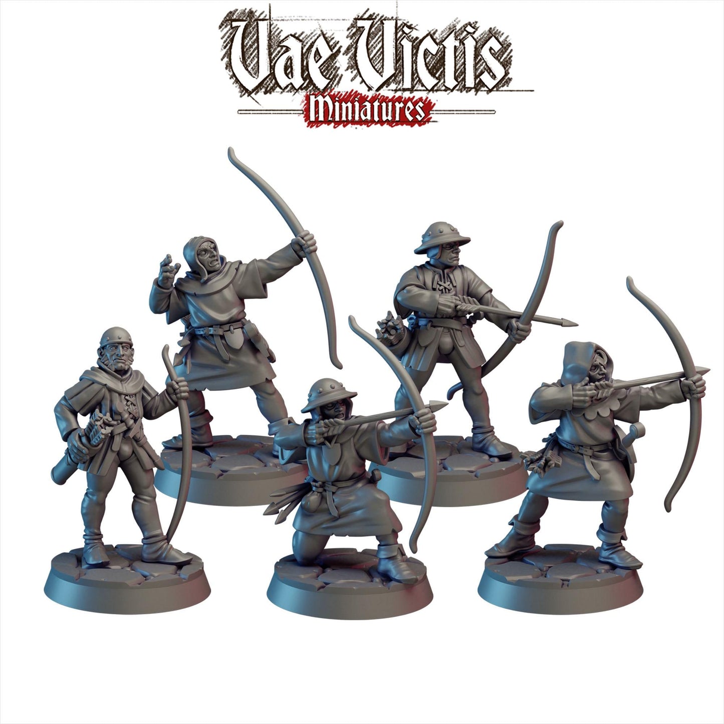 Bowmen of the Kingdom, Cursed City Mercenaries by Vae Victis, perfect for Fantasy Wargames and Tabletop RPGs
