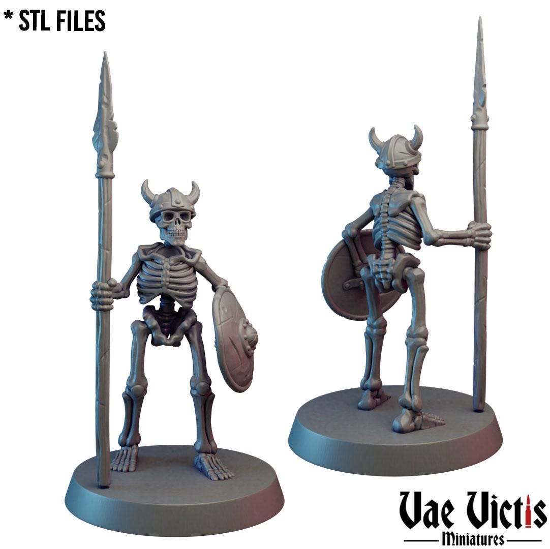 Skeleton Warband, Adventurers and Mercenaries by Vae Victis, perfect for Fantasy Wargames and Tabletop RPGs