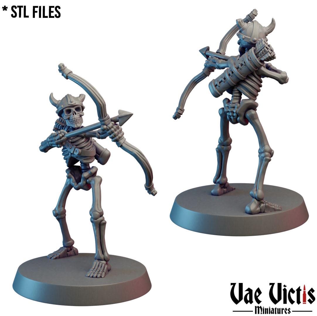 Skeleton Warband, Adventurers and Mercenaries by Vae Victis, perfect for Fantasy Wargames and Tabletop RPGs