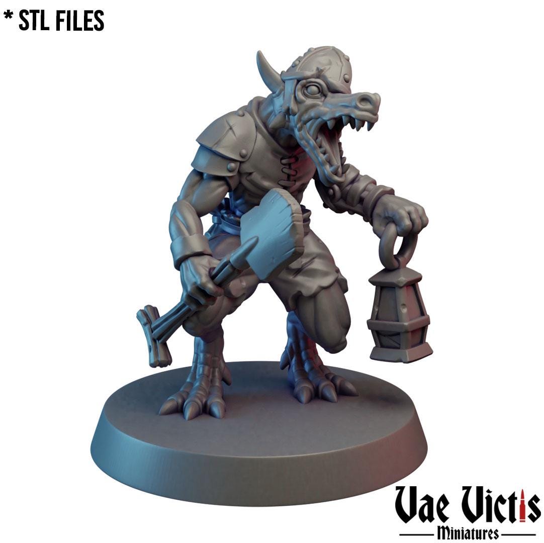 Kobold Warband, Adventurers and Mercenaries by Vae Victis, perfect for Fantasy Wargames and Tabletop RPGs
