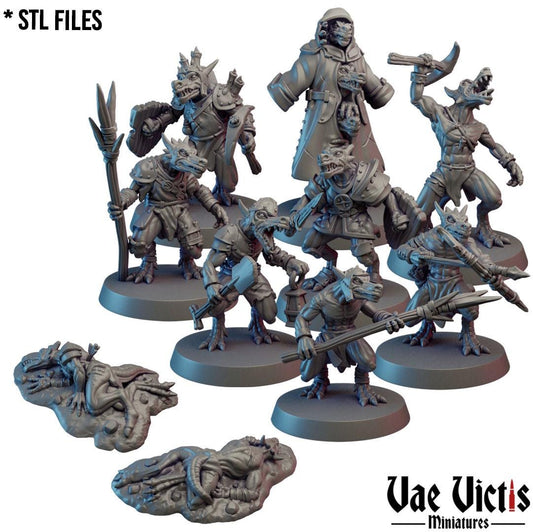 Kobold Warband, Adventurers and Mercenaries by Vae Victis, perfect for Fantasy Wargames and Tabletop RPGs