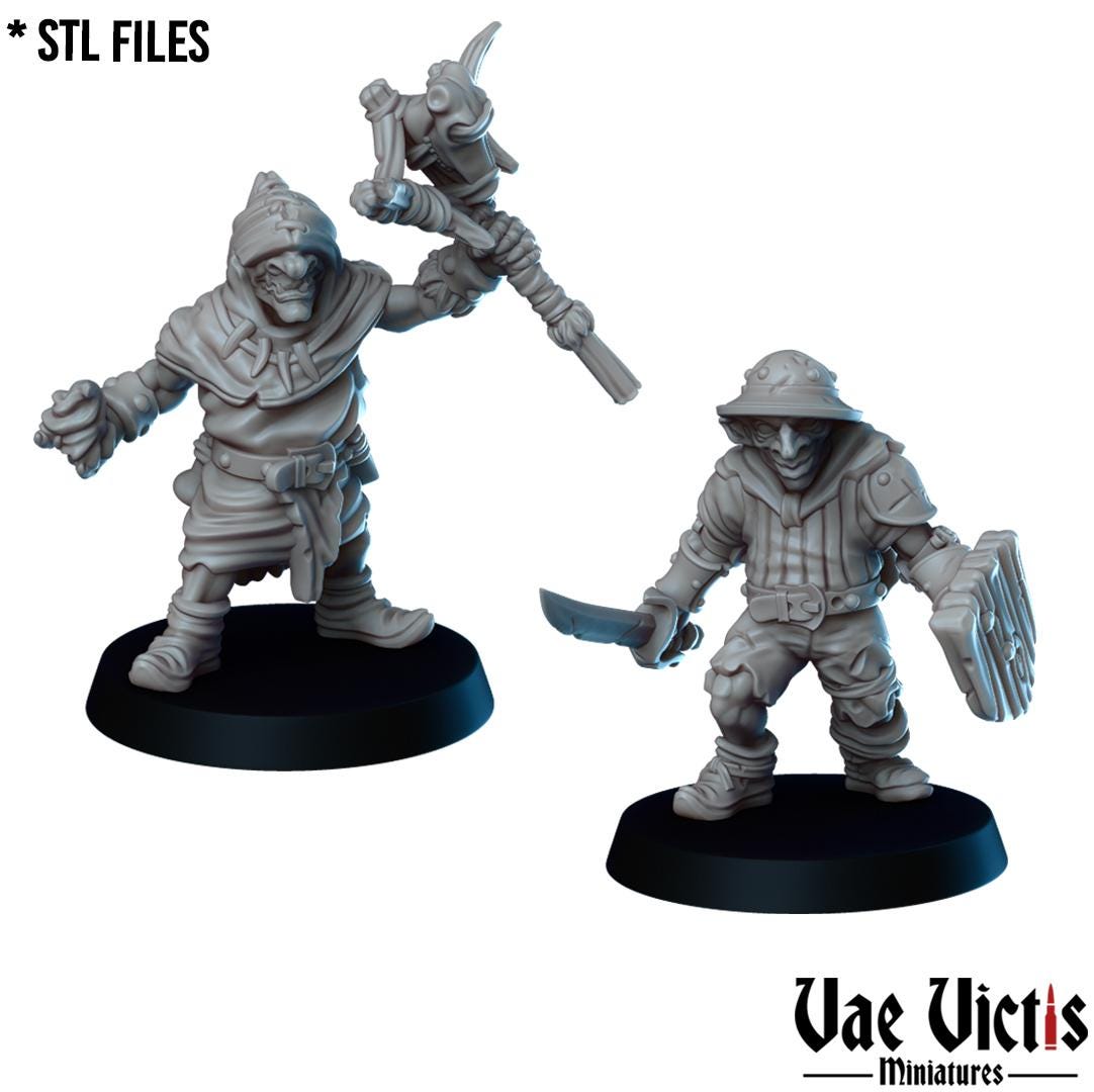 Goblin Adventurers, Adventurers and Mercenaries by Vae Victis, perfect for Fantasy Wargames and Tabletop RPGs