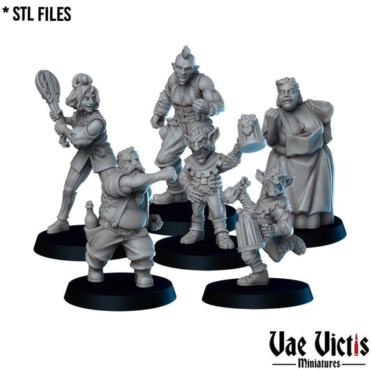 Bar Brawl, Adventurers and Mercenaries by Vae Victis, perfect for Fantasy Wargames and Tabletop RPGs