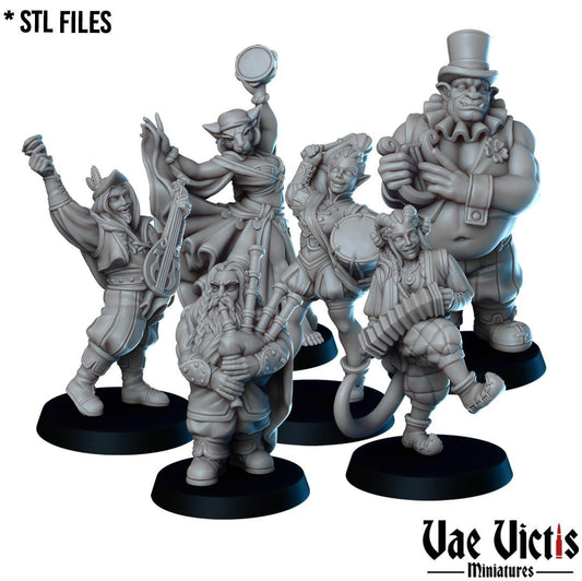 The Itinerant band, Adventurers, Civilians and Mercenaries by Vae Victis, perfect for Fantasy Wargames and Tabletop RPGs