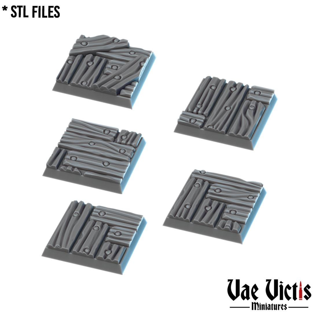 Building Interior Round and Square Bases for use in Tabletop Wargames by Vae Victis