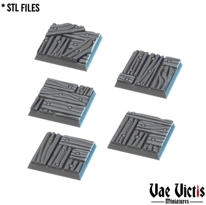 Building Interior Round and Square Bases for use in Tabletop Wargames by Vae Victis