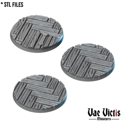 Building Interior Round and Square Bases for use in Tabletop Wargames by Vae Victis