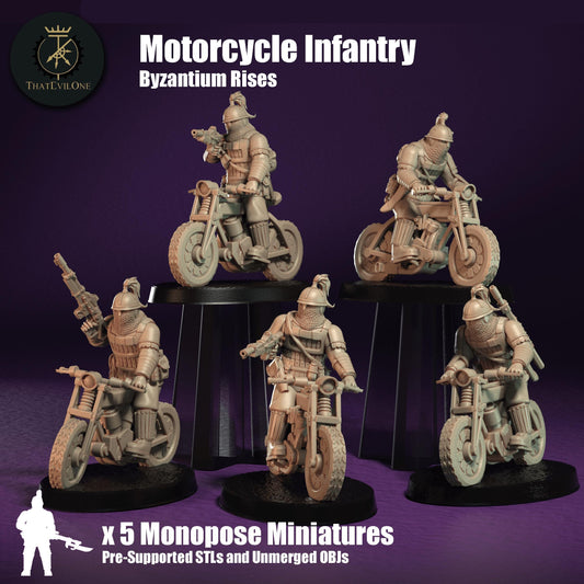 Foederatii Motorcycle Infantry, Semi-Modular Sci-Fi warriors by ThatEvilOne, Sci-fi Wargames Proxy