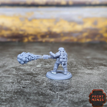 Special Weapons - Kaledon Fortis Army, Sci-Fi Space Militia Soldiers