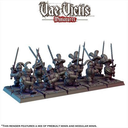 Modular Halfling Miniatures, Bits and Weapon Conversions Fantasy by Vae Victis, perfect for Fantasy Wargames and Tabletop RPGs
