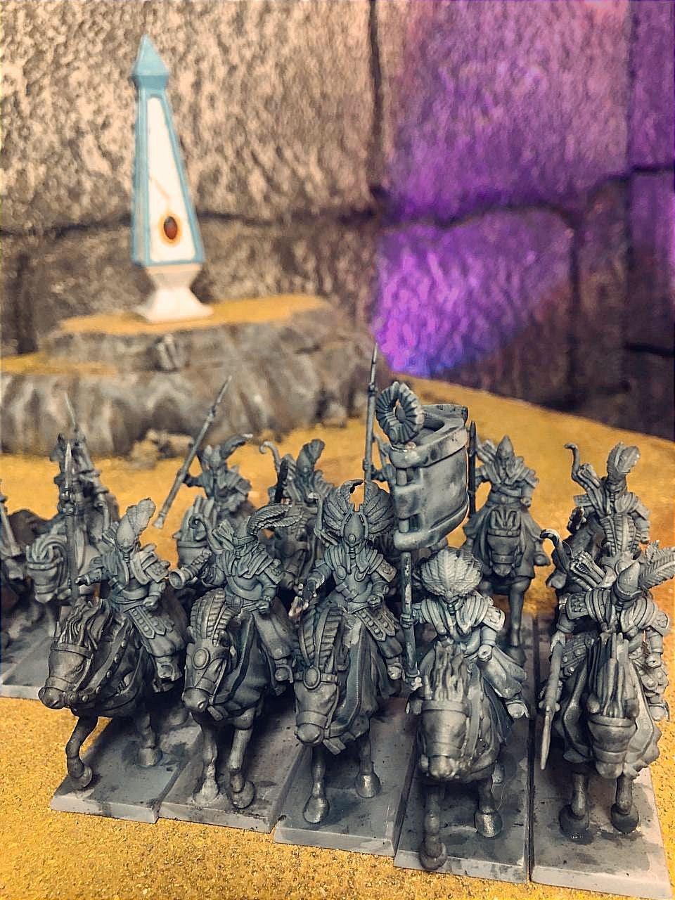 Elven Light Cavalry, Modular High Elven miniatures by Landor Miniatures! High Elves for Fantasy Wargames