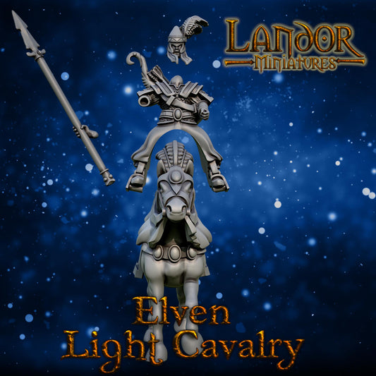 Elven Light Cavalry, Modular High Elven miniatures by Landor Miniatures! High Elves for Fantasy Wargames