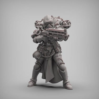 Coven Squad, Battle Sisters Sci-Fi Regiment Miniatures by Reptilian Overlords