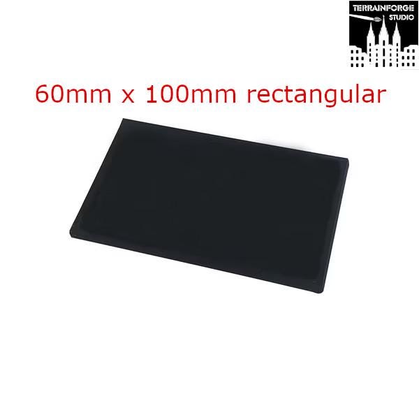 Plain Rectangular Bases for use in Tabletop Wargames