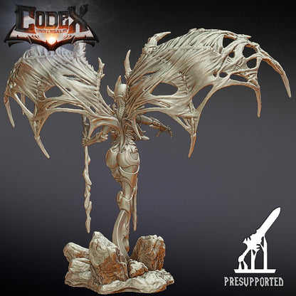 Kharnaxa standing, Demonic Heroic Miniature for Tabletop Roleplaying games by Codex Universalis