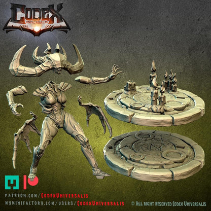 High Priestess Akigath, Demonic Heroic Praetor for Tabletop Roleplaying games by Codex Universalis