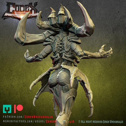 High Priestess Akigath, Demonic Heroic Praetor for Tabletop Roleplaying games by Codex Universalis